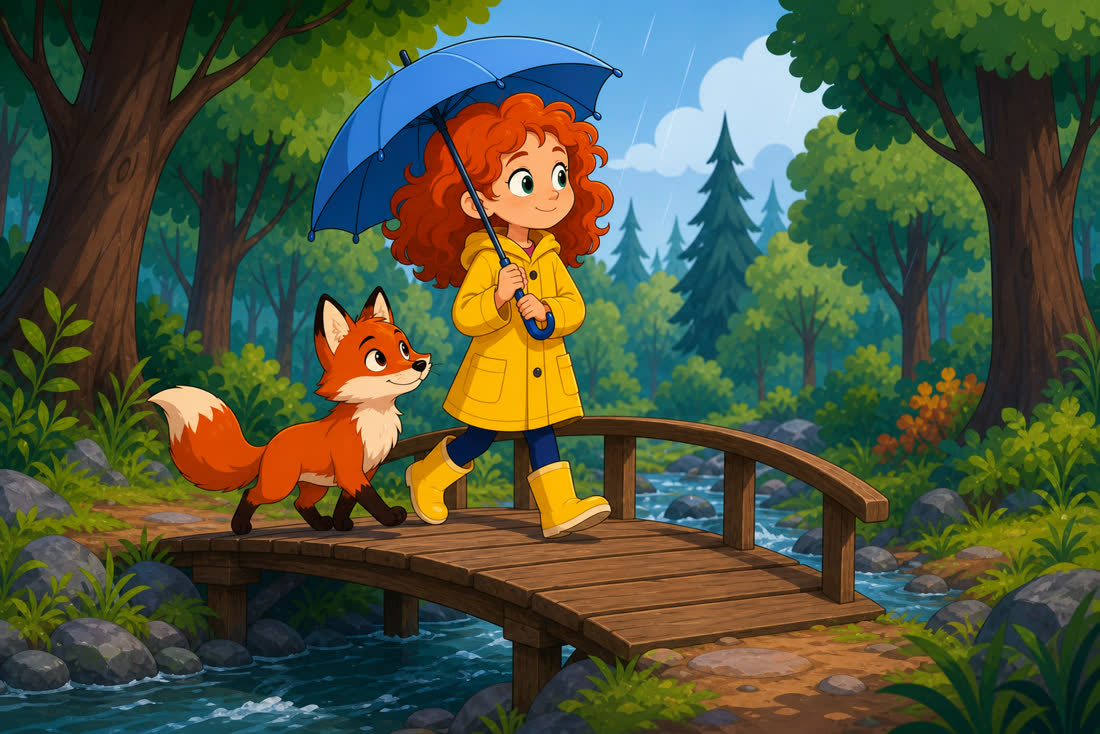 2D cartoon rendered by GPT Image 2, scene 2, from its scene 1