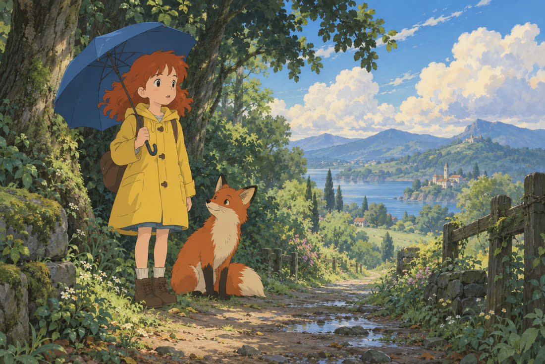Studio Ghibli rendered by GPT Image 2.5, scene 1