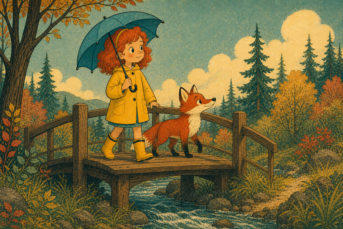 Vintage picture book rendered by GPT Image 2, scene 2, from its scene 1