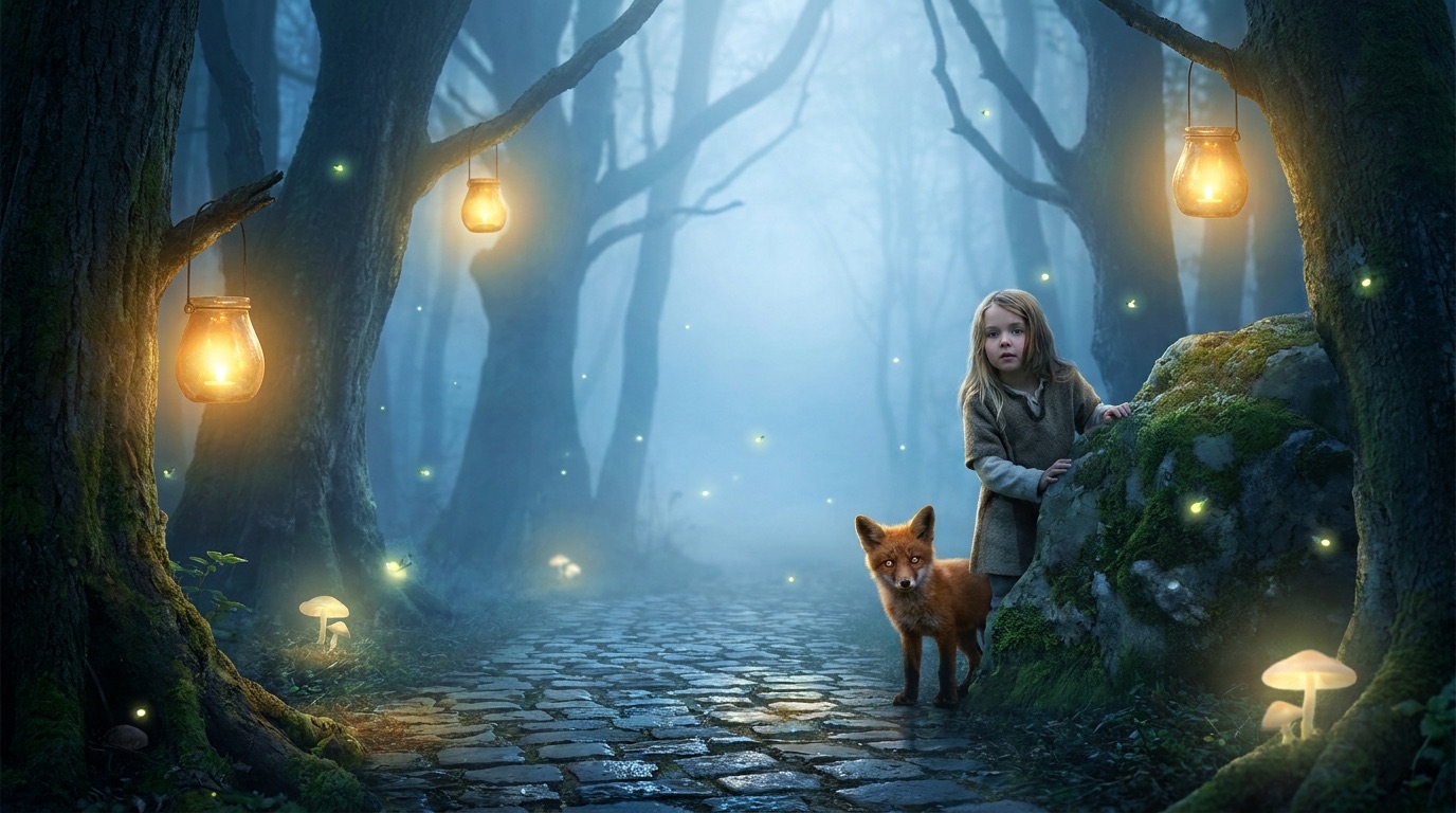 Misty lantern hour