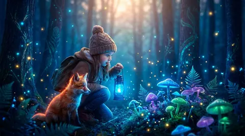 Bioluminescent night