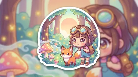 Chibi sticker