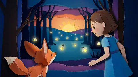 Paper cutout animation