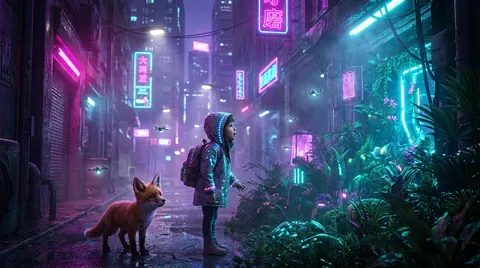 Cyberpunk neon