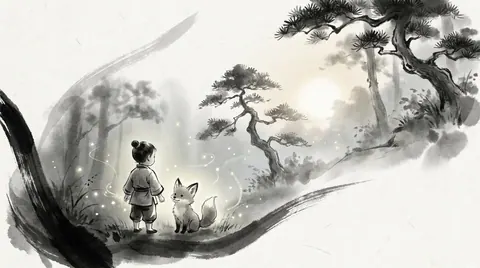 Ink wash