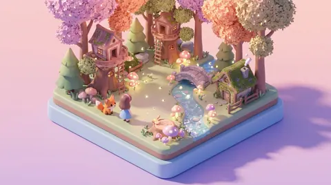 Isometric cute