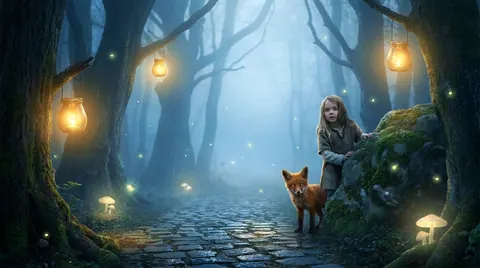 Misty lantern hour
