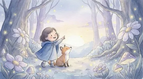Watercolor storybook