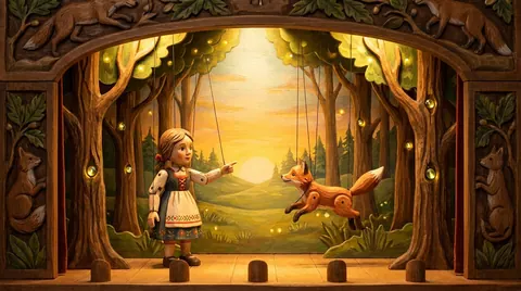 Wooden marionette