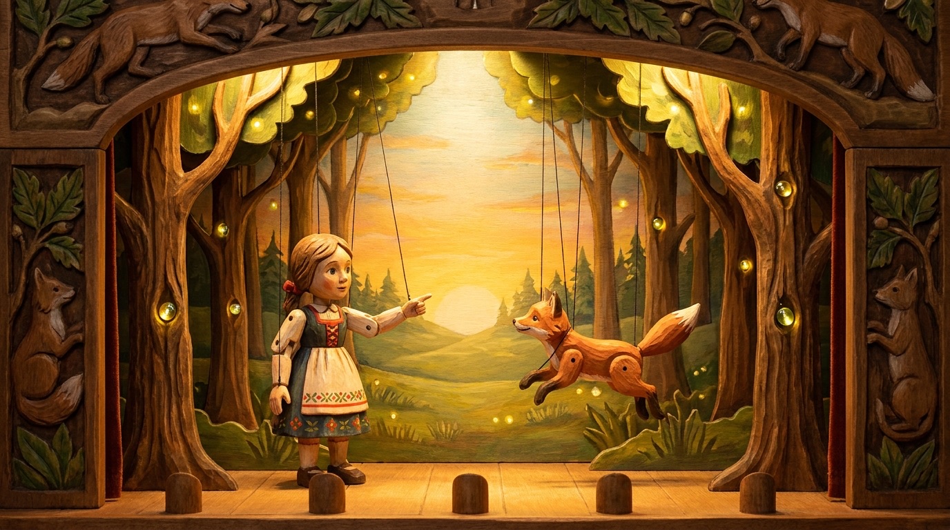 Wooden marionette